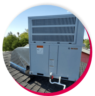 HVAC unit on top of roof