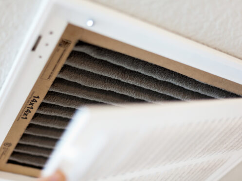 Dirty AC air filter in Phoenix